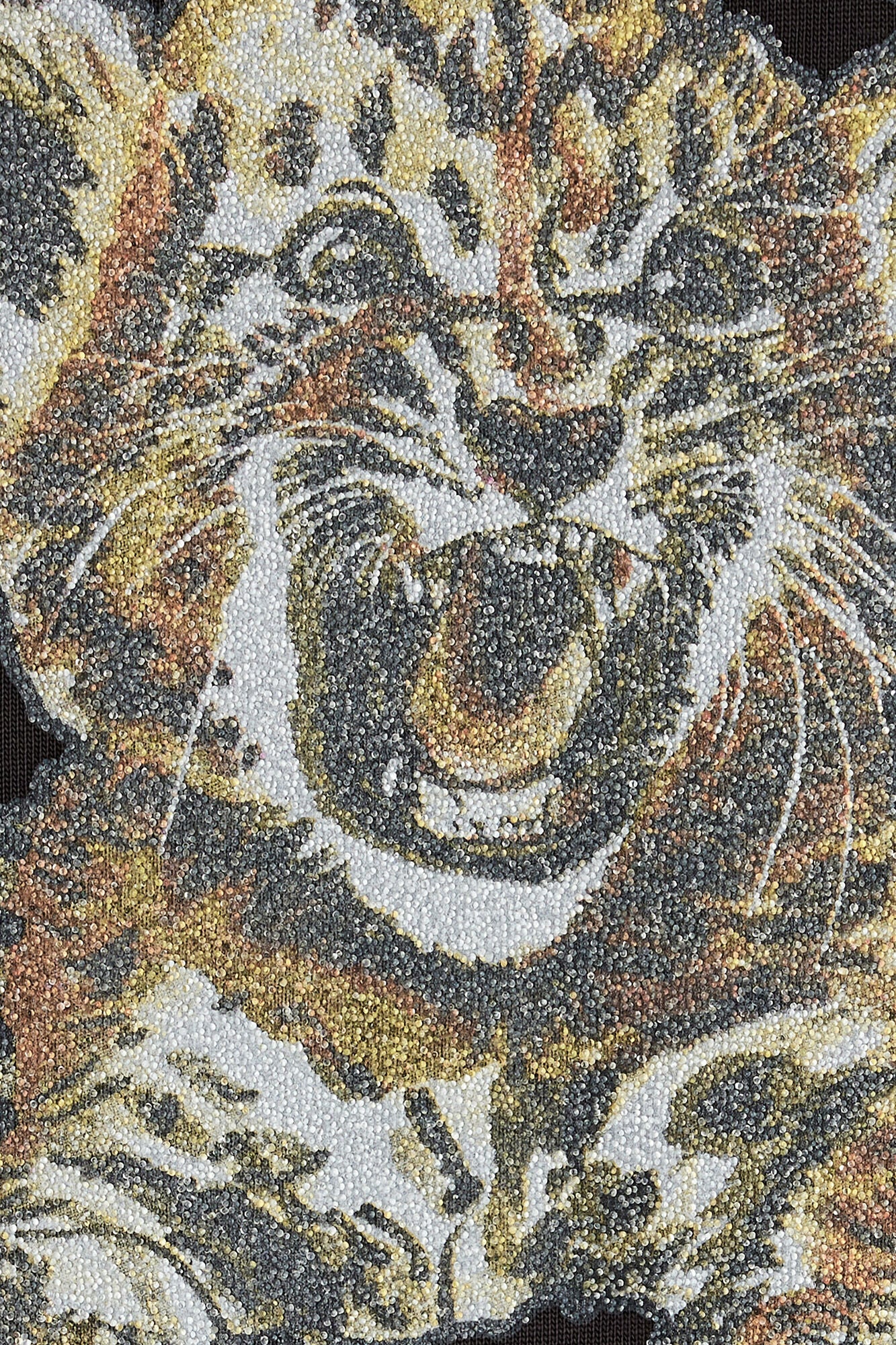 Ganni - T-shirt - Sort - Heavy Cotton Jersey tiger caviar