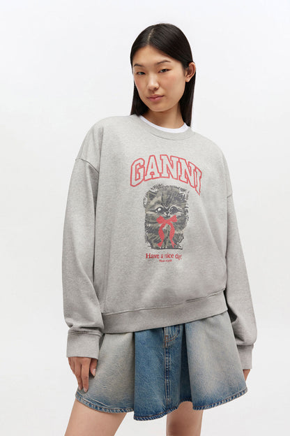 GANNI - Sweatshirt - Paloma - Kitty Print