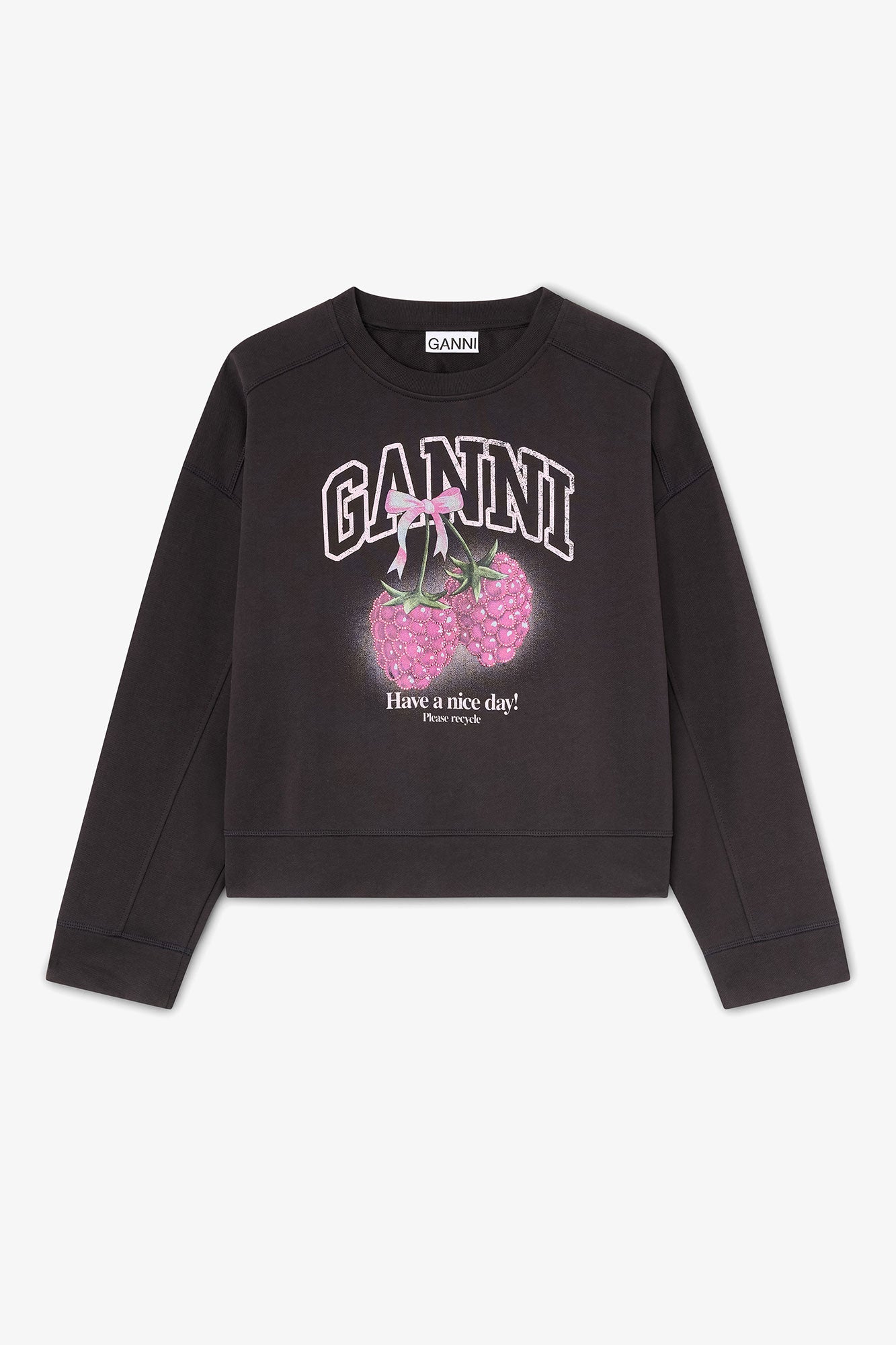 Ganni - Sweatshirt - Phantom - Rasberry
