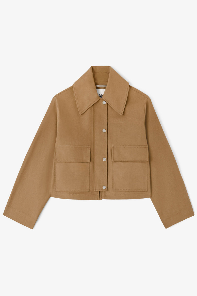 Ganni - Jakke - Ermine - Workwear Canvas Short Barn