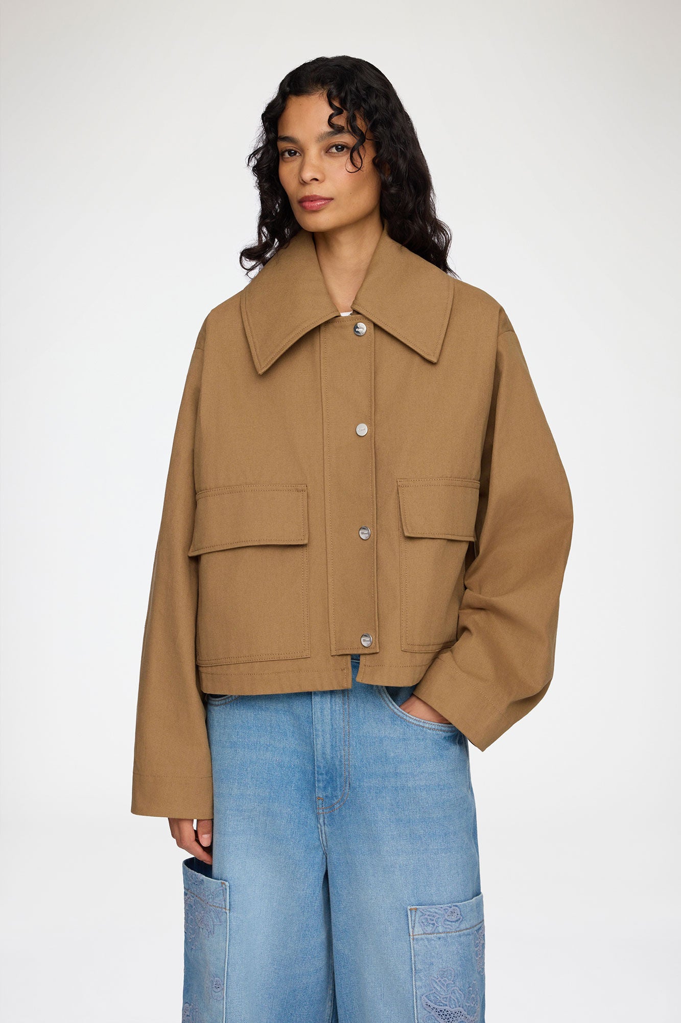 Ganni - Jakke - Ermine - Workwear Canvas Short Barn