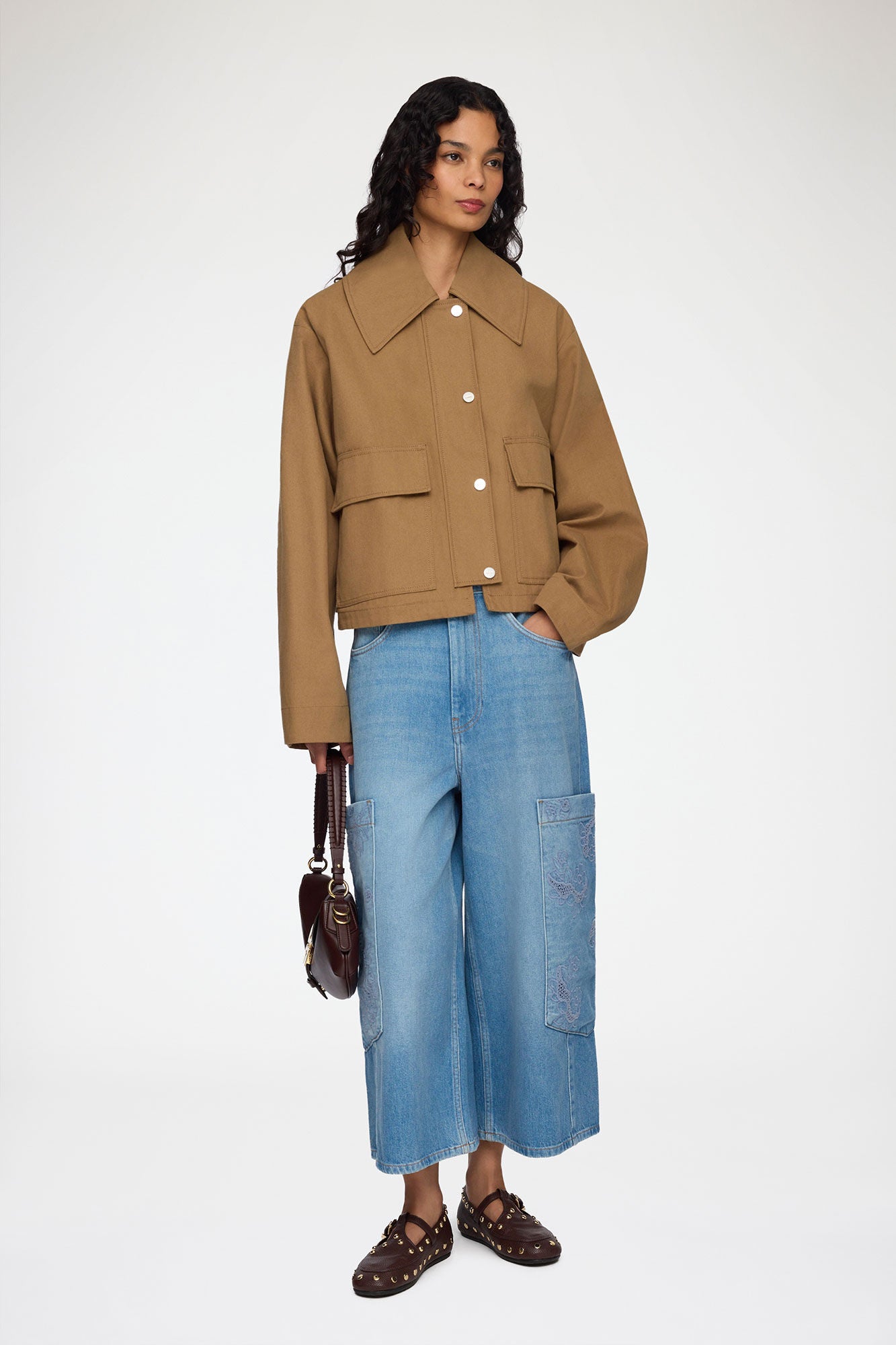 Ganni - Jakke - Ermine - Workwear Canvas Short Barn