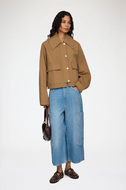 Ganni - Jakke - Ermine - Workwear Canvas Short Barn
