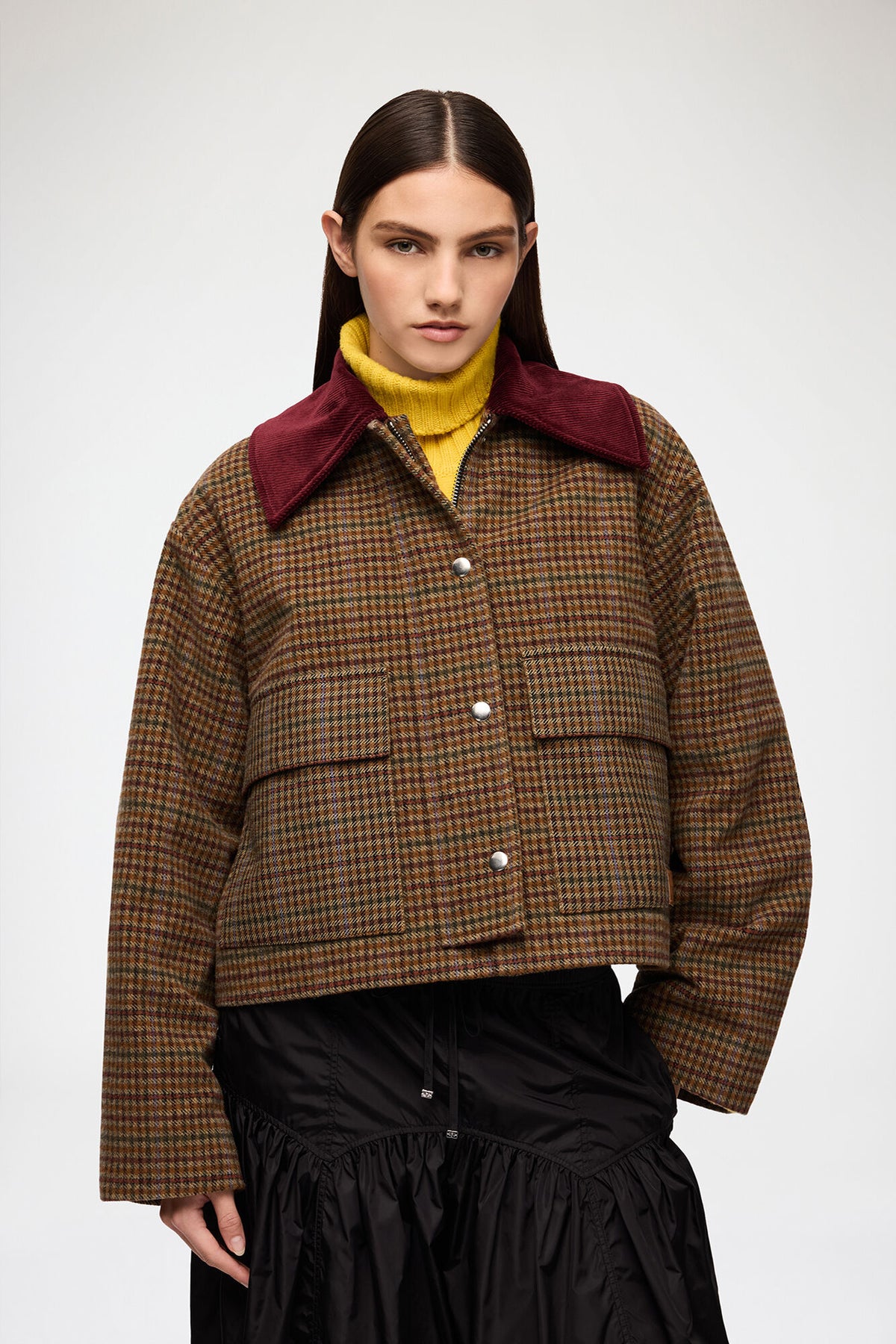 Ganni - Jakke - Multicolour - Jakke i Ternet Twill