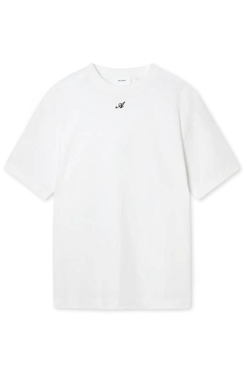 Axel Arigato - T-shirt - White - Cosmo washed - Stilkompagniet.dk