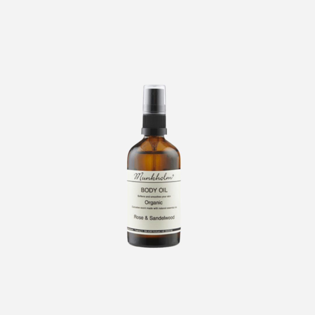 Organic bodyoil - Rose & Sandelwood - 100 ml - Munkholm sss