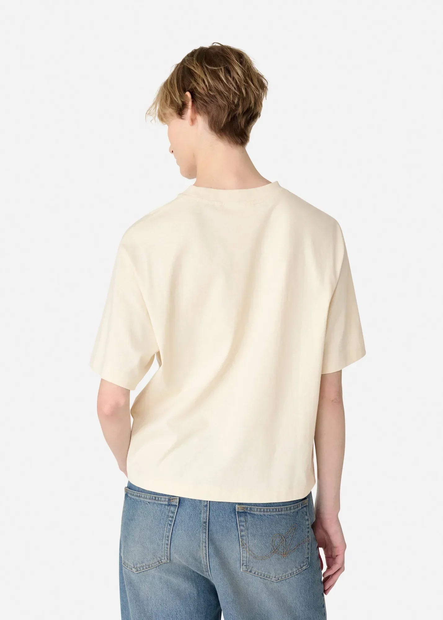Axel Arigato - T-shirt - Pale Beige - My Axel - Stilkompagniet.dk