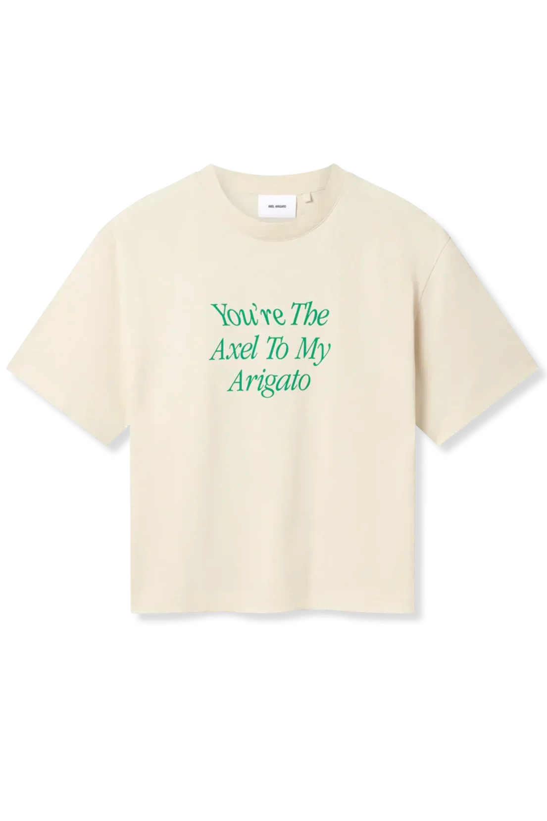 Axel Arigato - T-shirt - Pale Beige - My Axel - Stilkompagniet.dk