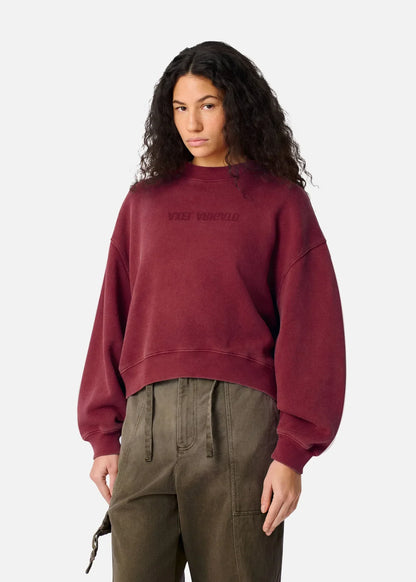 Axel Arigato - Sweatshirt - Burgudy Red - Distort - Stilkompagniet.dk