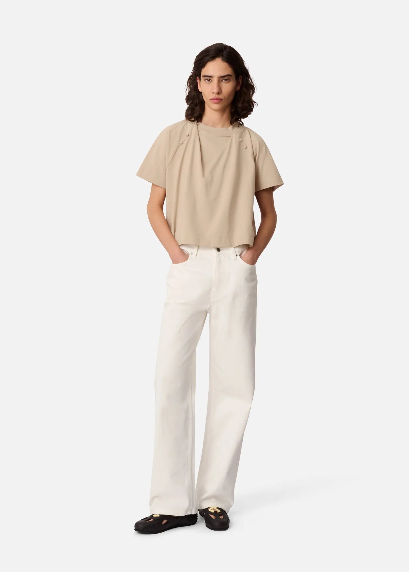 Axel Arigato - T-shirt - Dark Beige - Hosta