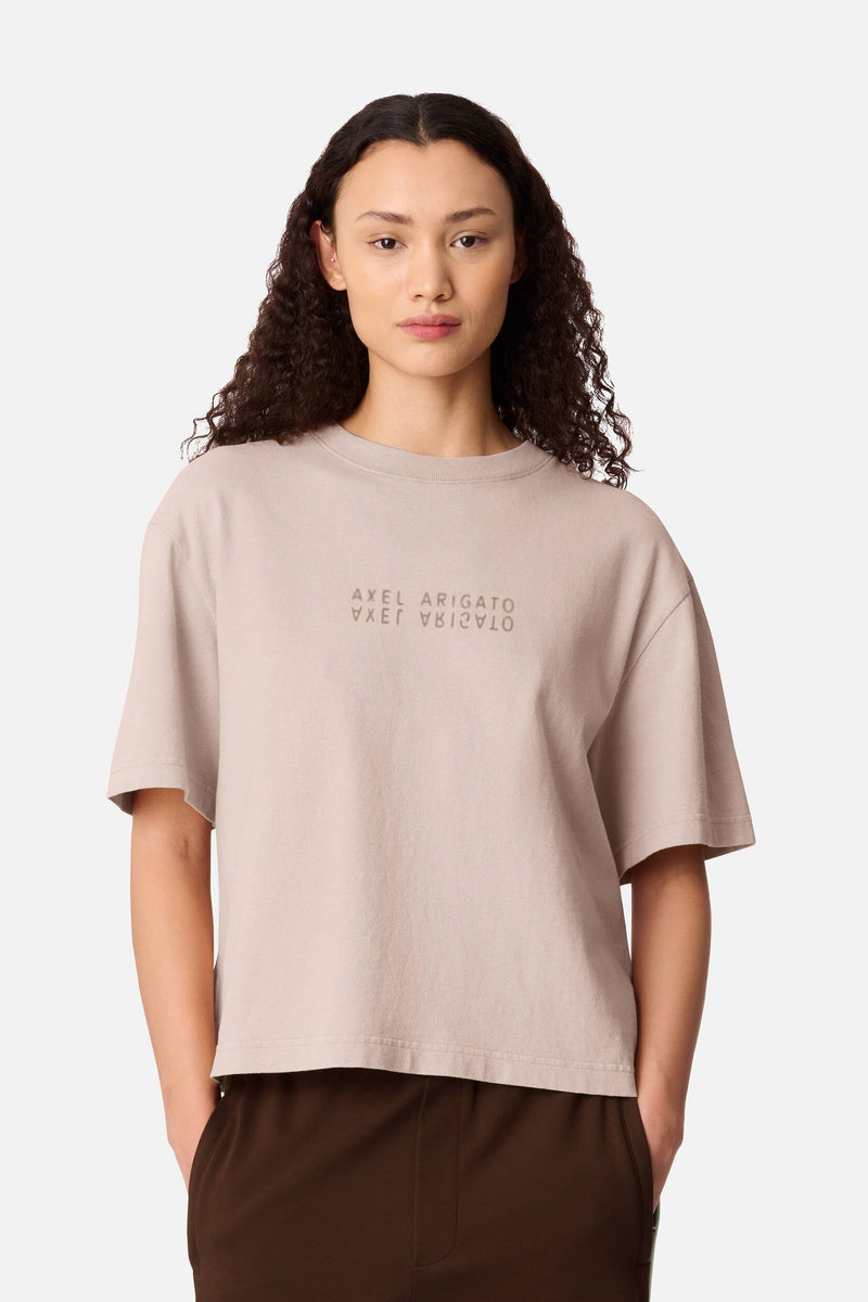 Axel Arigato - T-shirt - Dark Beige - Reflection