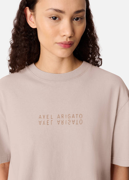 Axel Arigato - T-shirt - Dark Beige - Reflection
