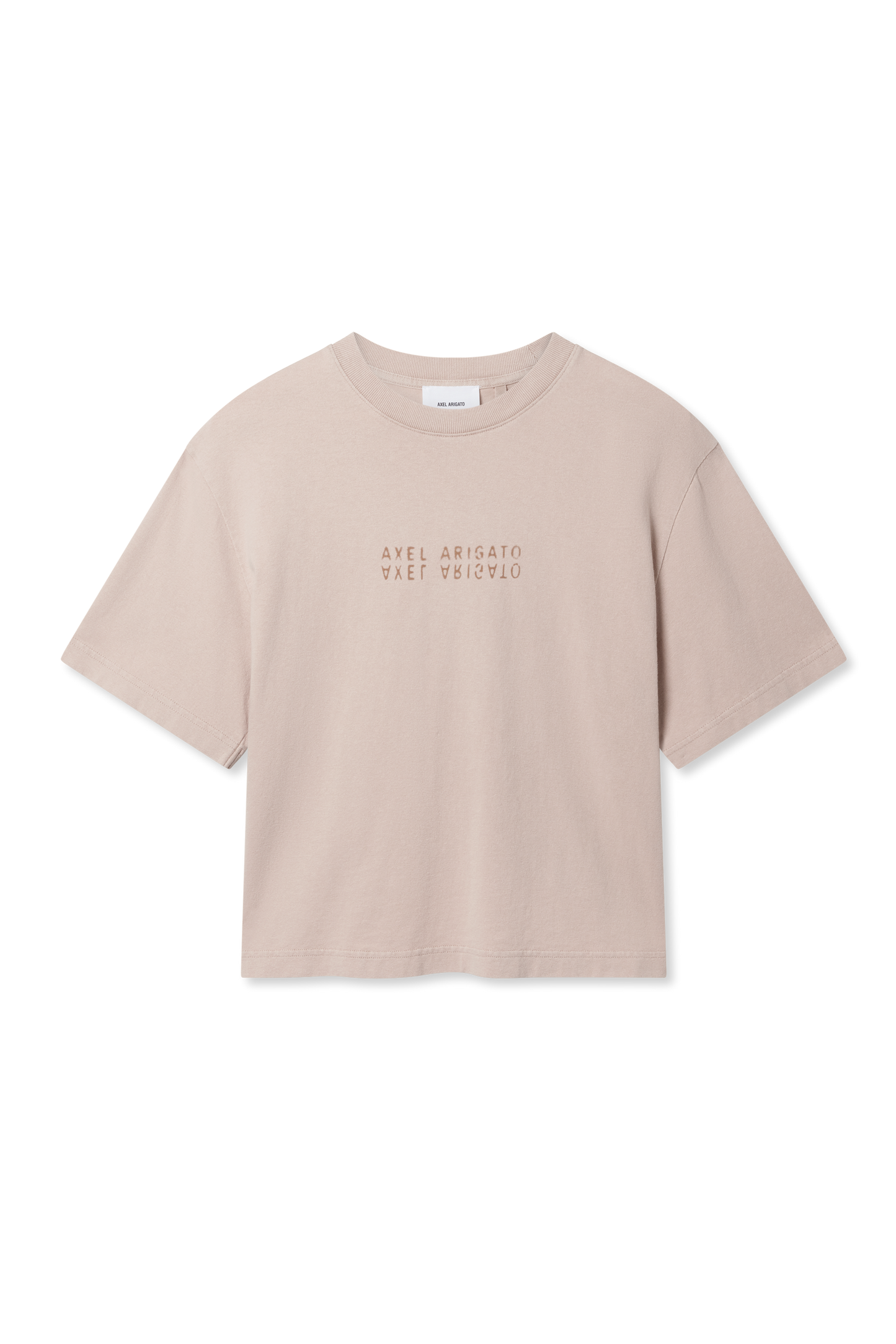 Axel Arigato - T-shirt - Dark Beige - Reflection