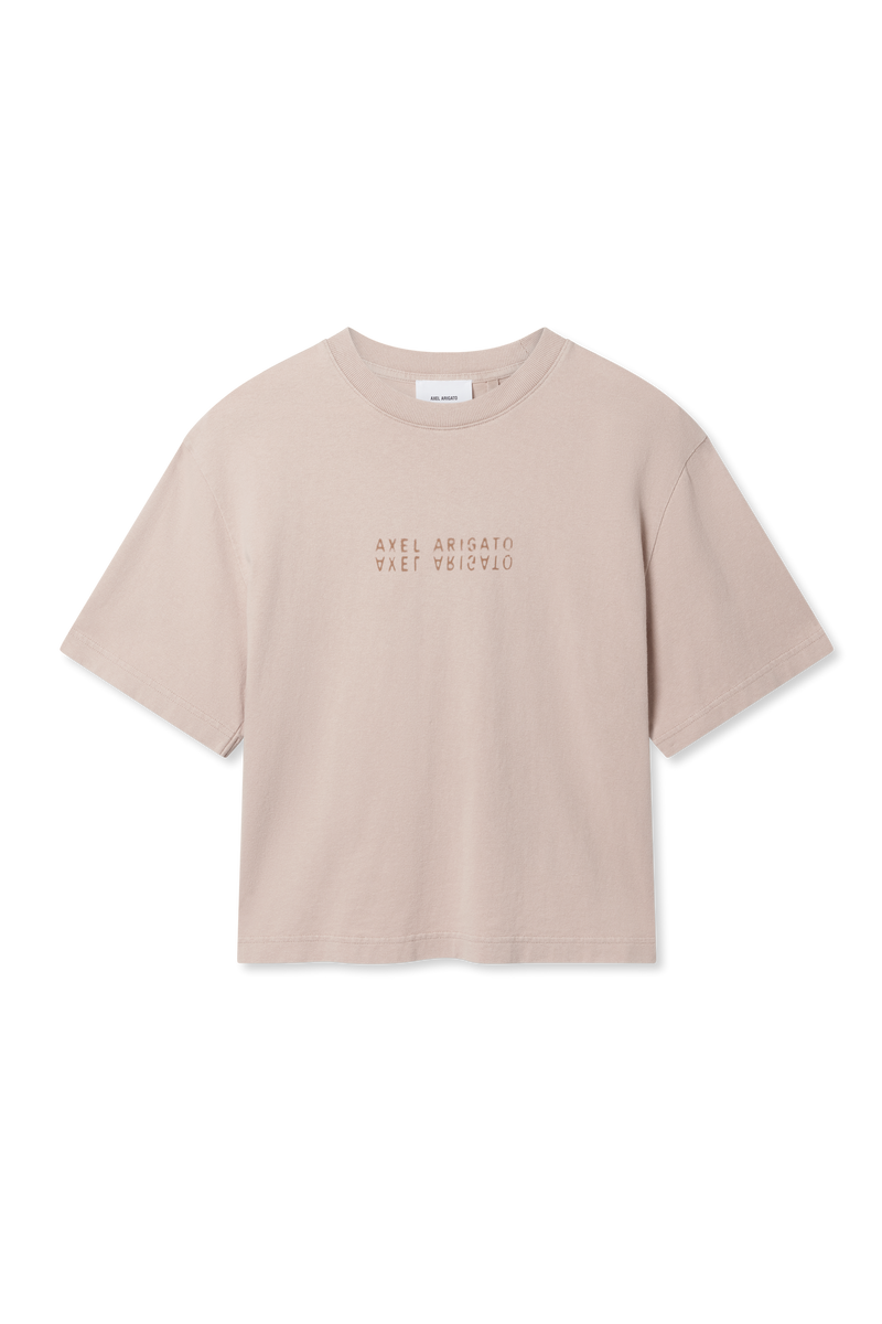 Axel Arigato - T-shirt - Dark Beige - Reflection