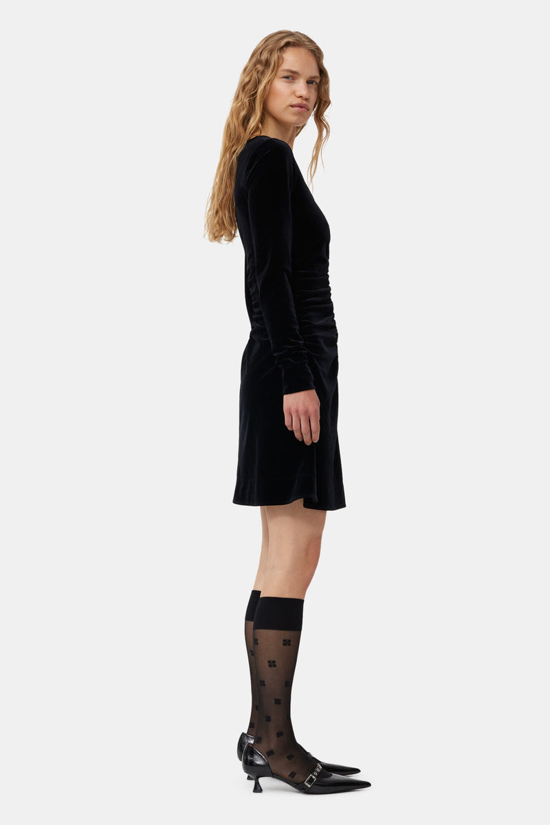 Ganni - Knæstrømper - Black - Butterfly lace A5535