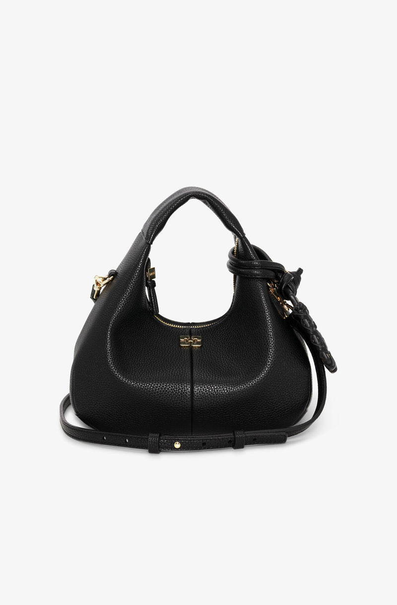Ganni - Black - Mini Hobo Bag - A6976