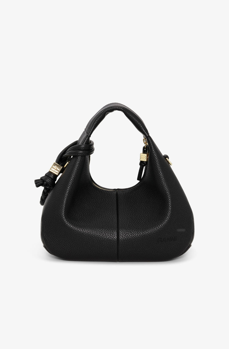 Ganni - Black - Mini Hobo Bag - A6976