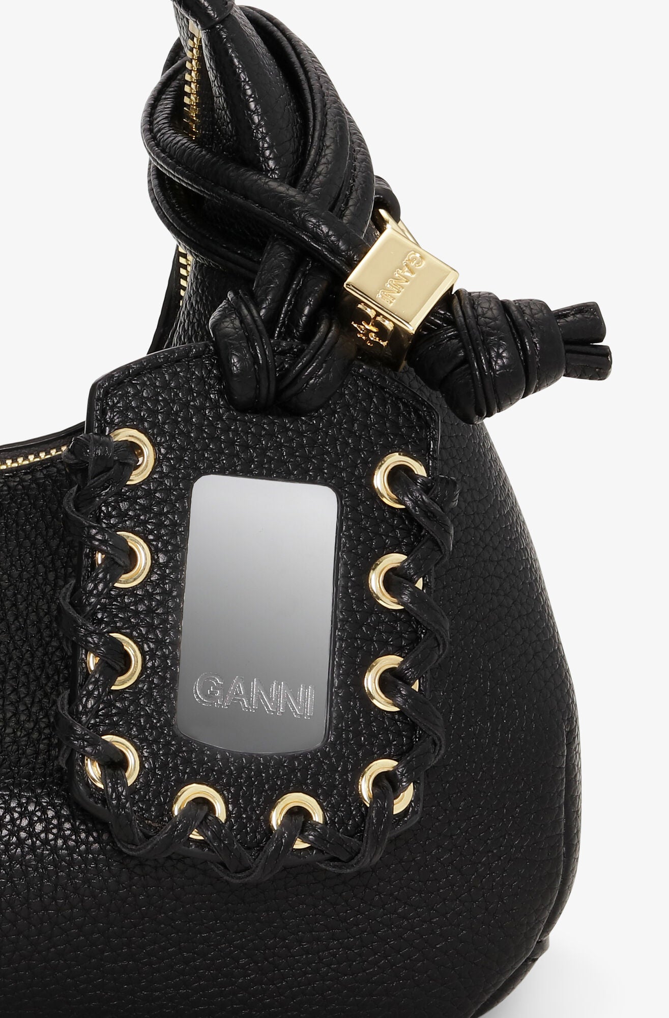 Ganni - Black - Mini Hobo Bag - A6976