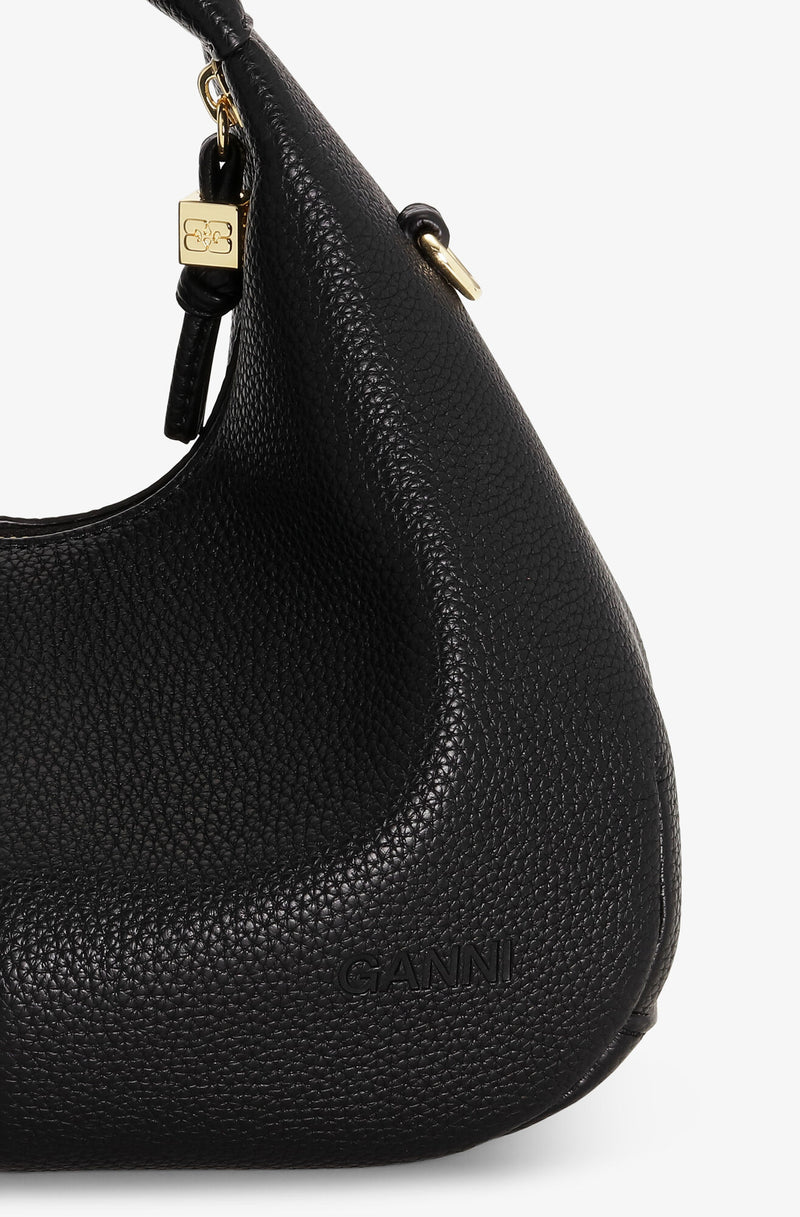 Ganni - Black - Mini Hobo Bag - A6976