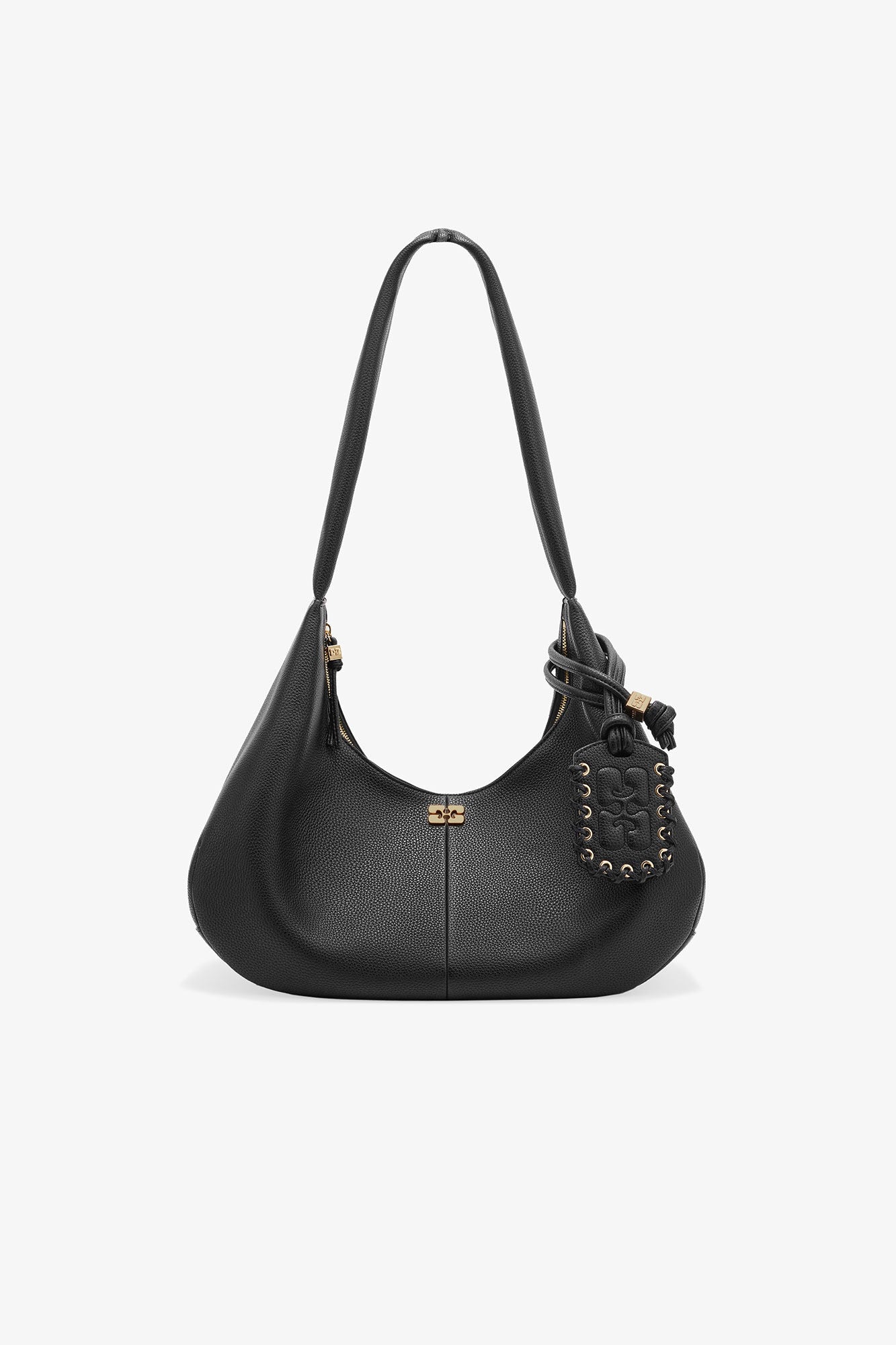 GANNI - Taske - Black - Medium graines Hobo A6981