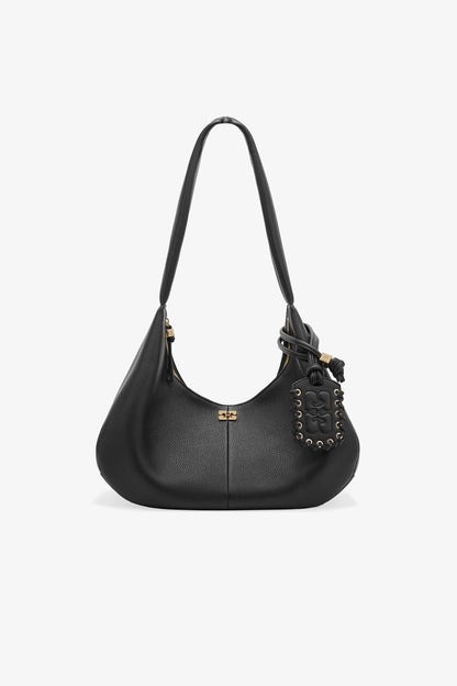 GANNI - Taske - Black - Medium graines Hobo A6981