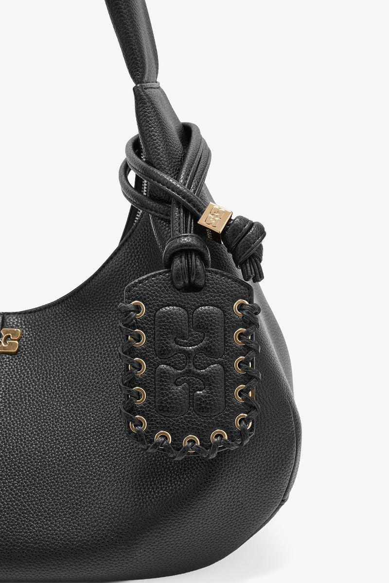 GANNI - Taske - Black - Medium graines Hobo A6981