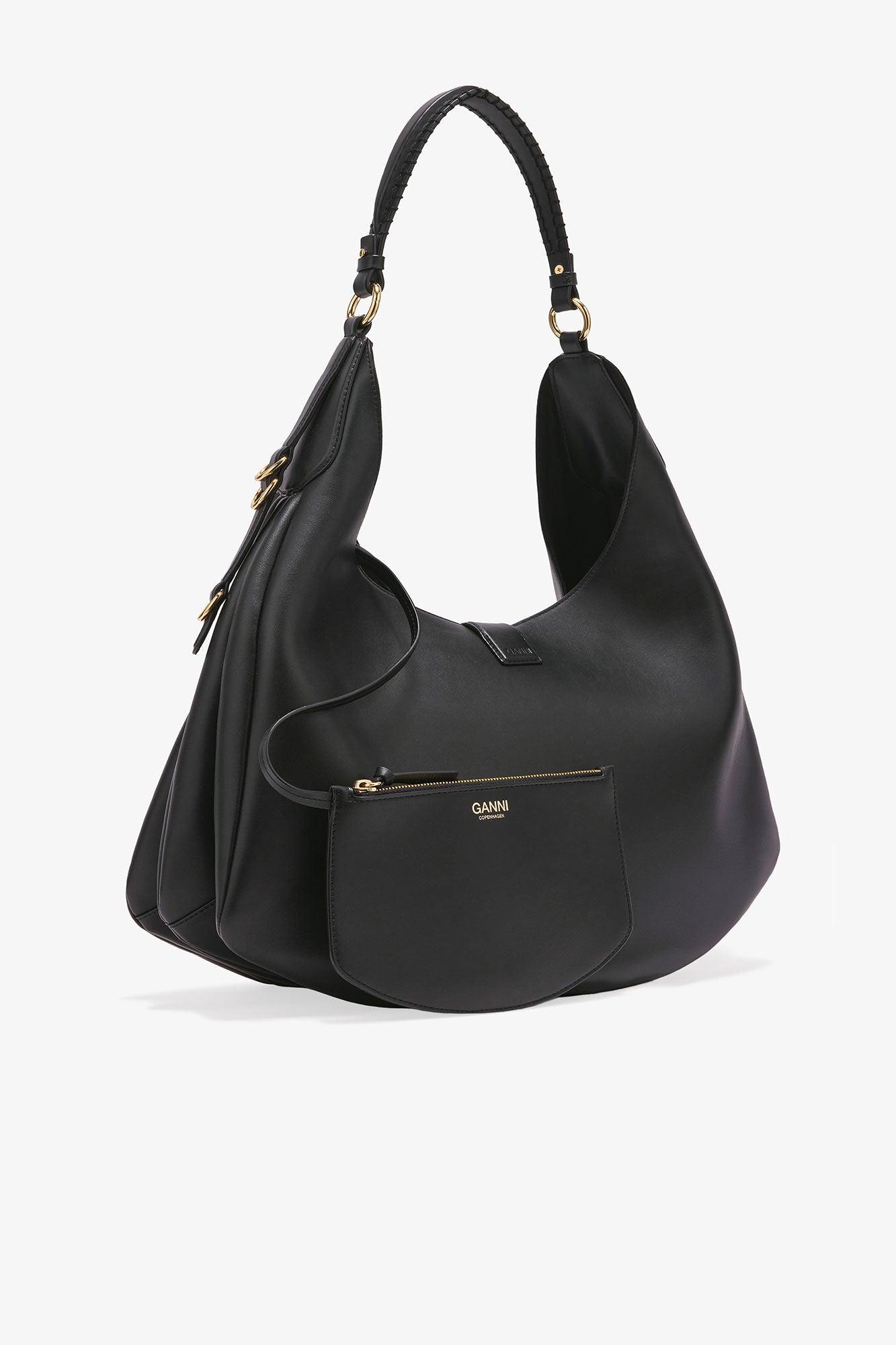 GANNI - Taske - Black - Kat Large Gold - A6994