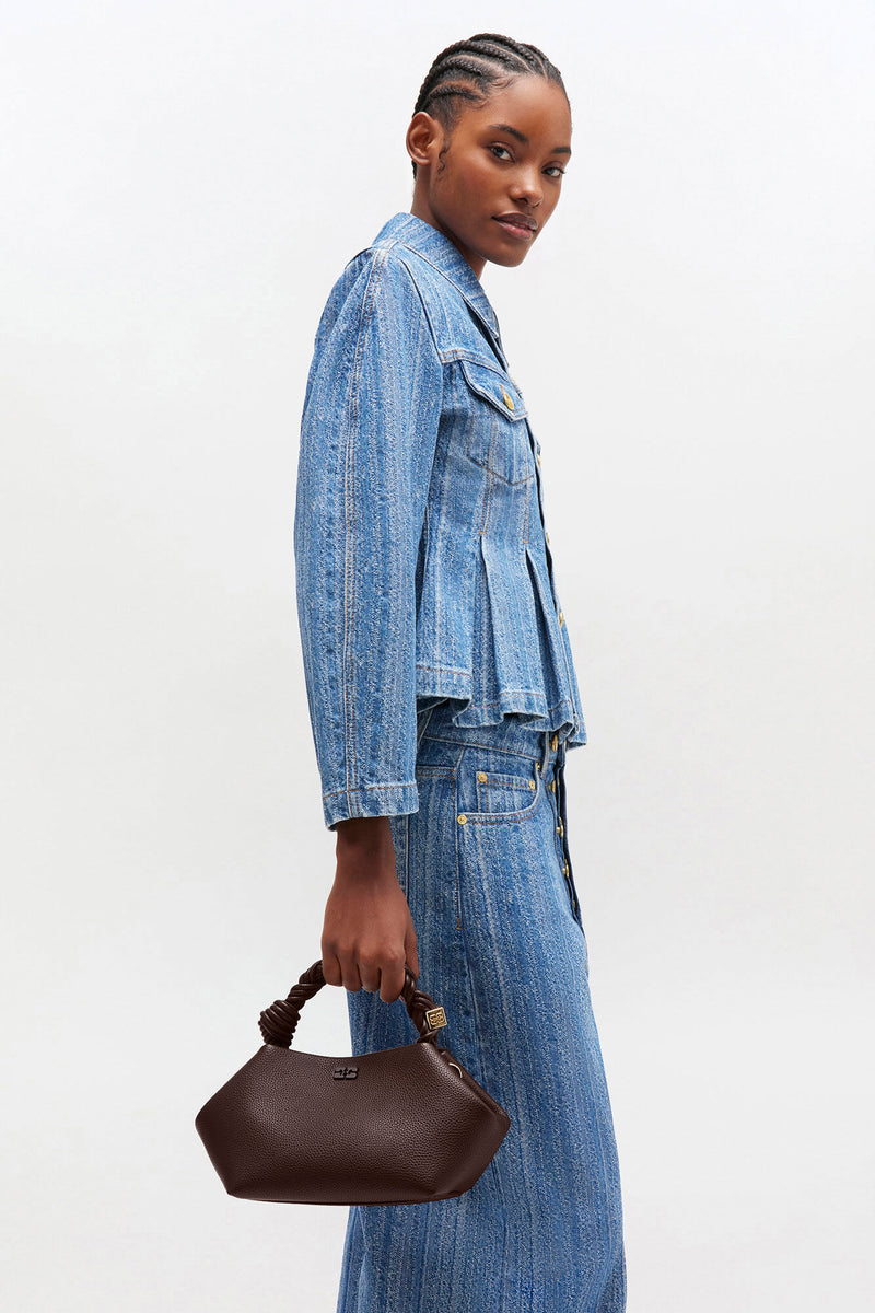 GANNI - Taske - Chicory coffee brown - Small Bou A7274 (PREORDER)