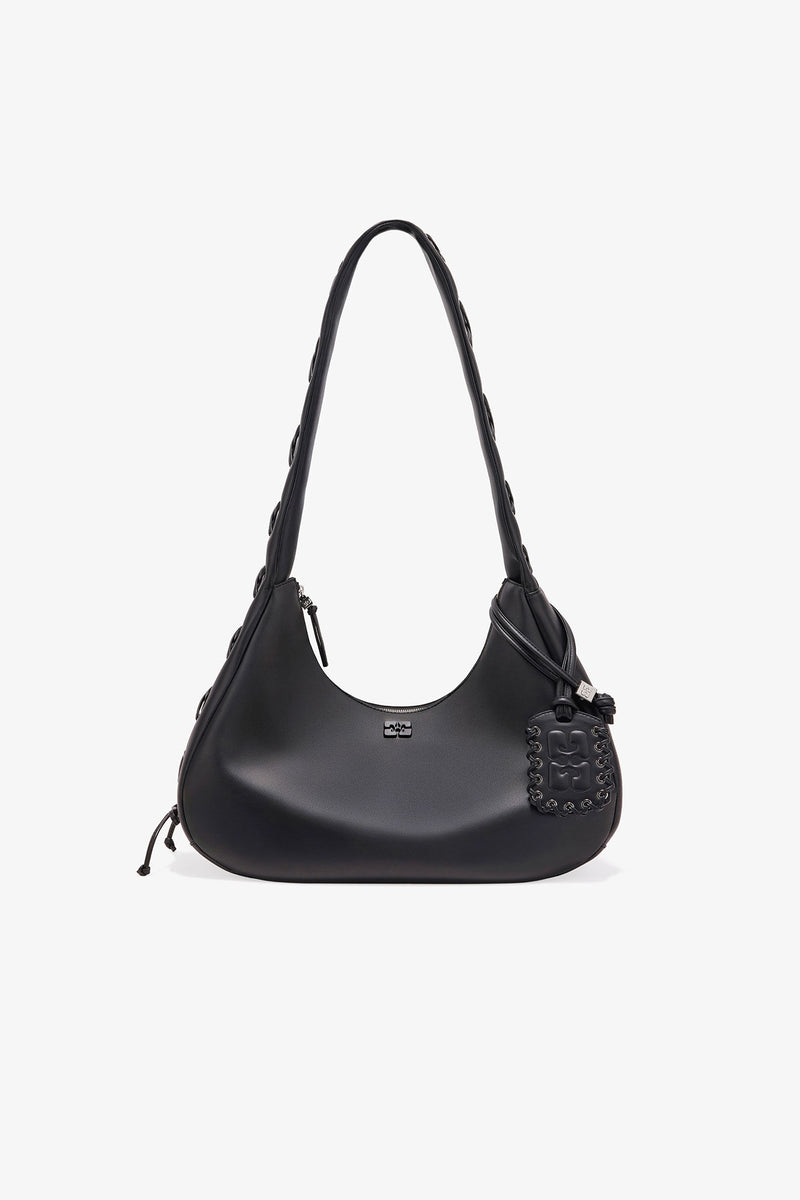 GANNI - Taske - Black - Medium lace Hobo A7295