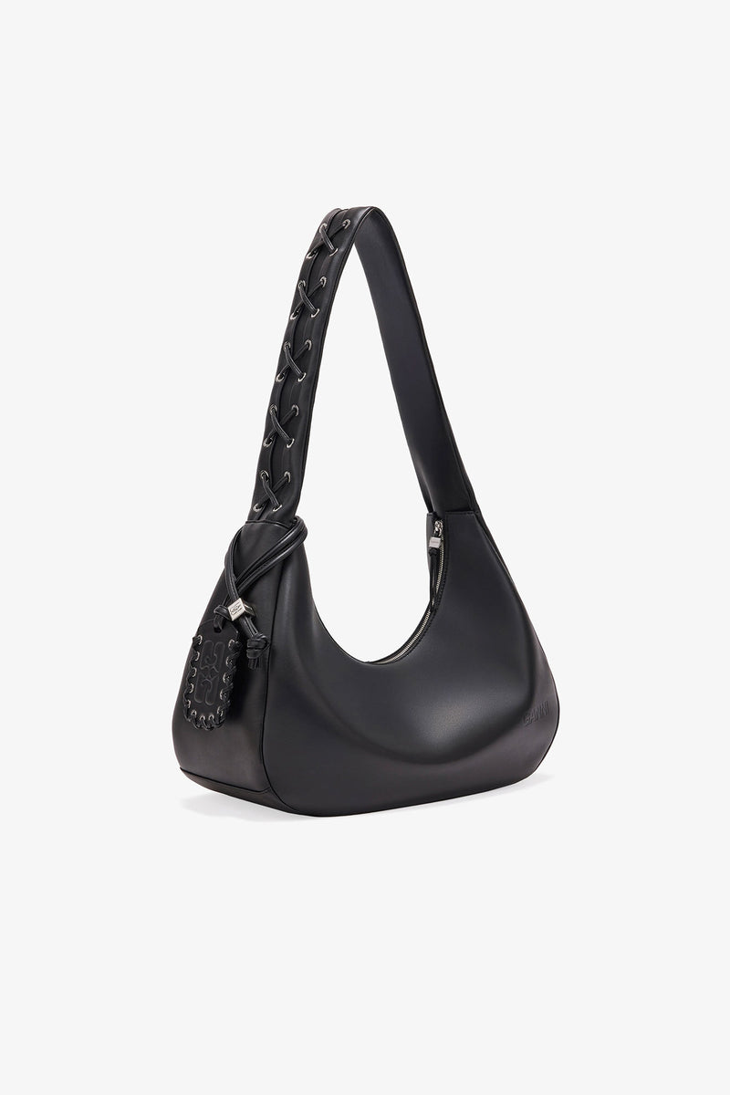 GANNI - Taske - Black - Medium lace Hobo A7295