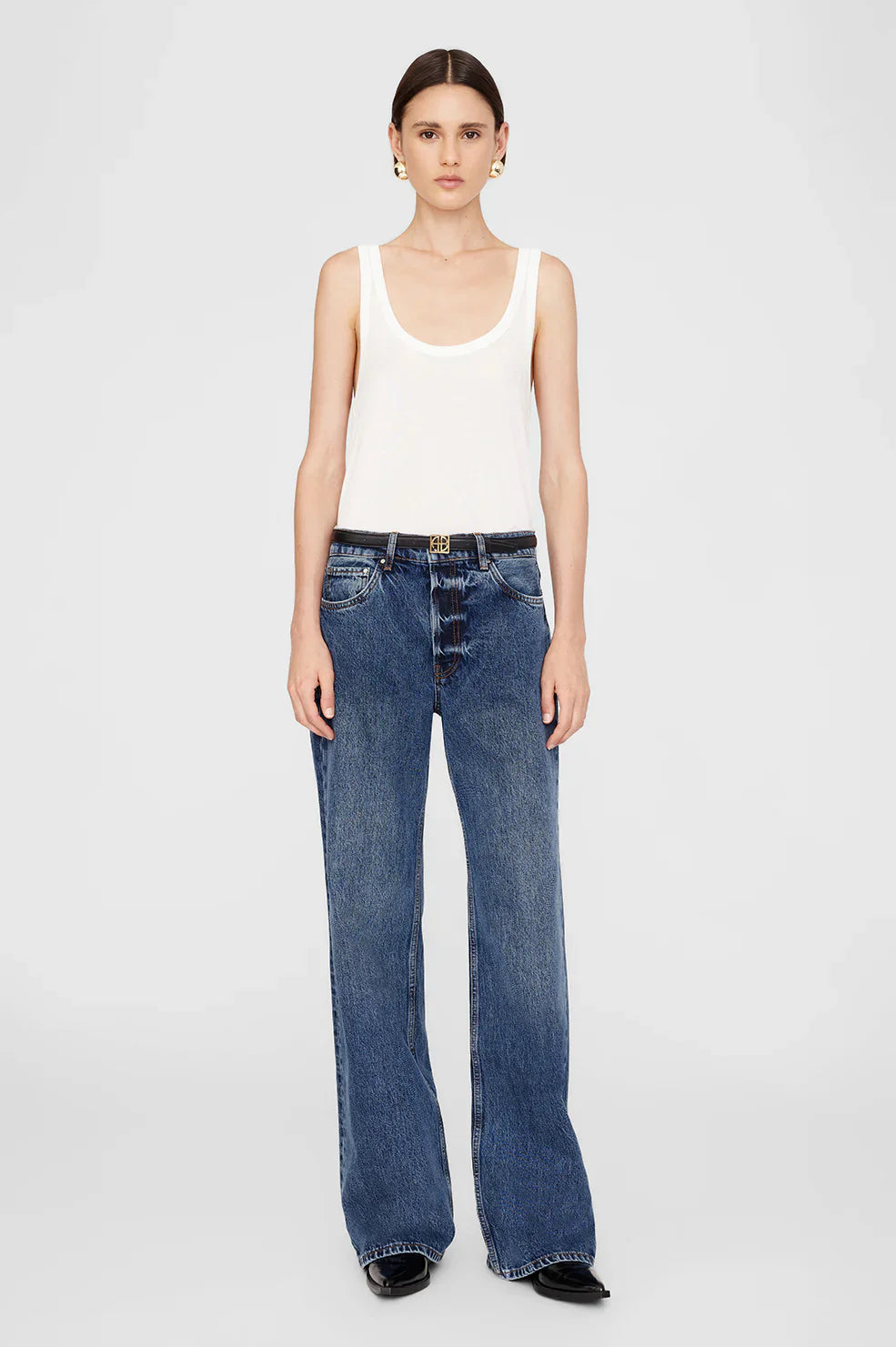 ANINE BING - Jeans - Dark Indigo - Hugh Jean