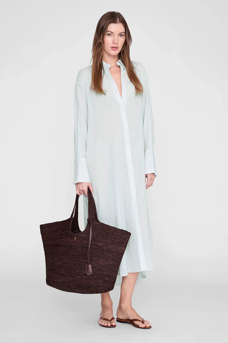 Anine Bing - Tote bag - dark Brown - Lili Tote Raffia