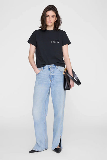 Anine Bing - T-shirt - Black - Shelley Tee