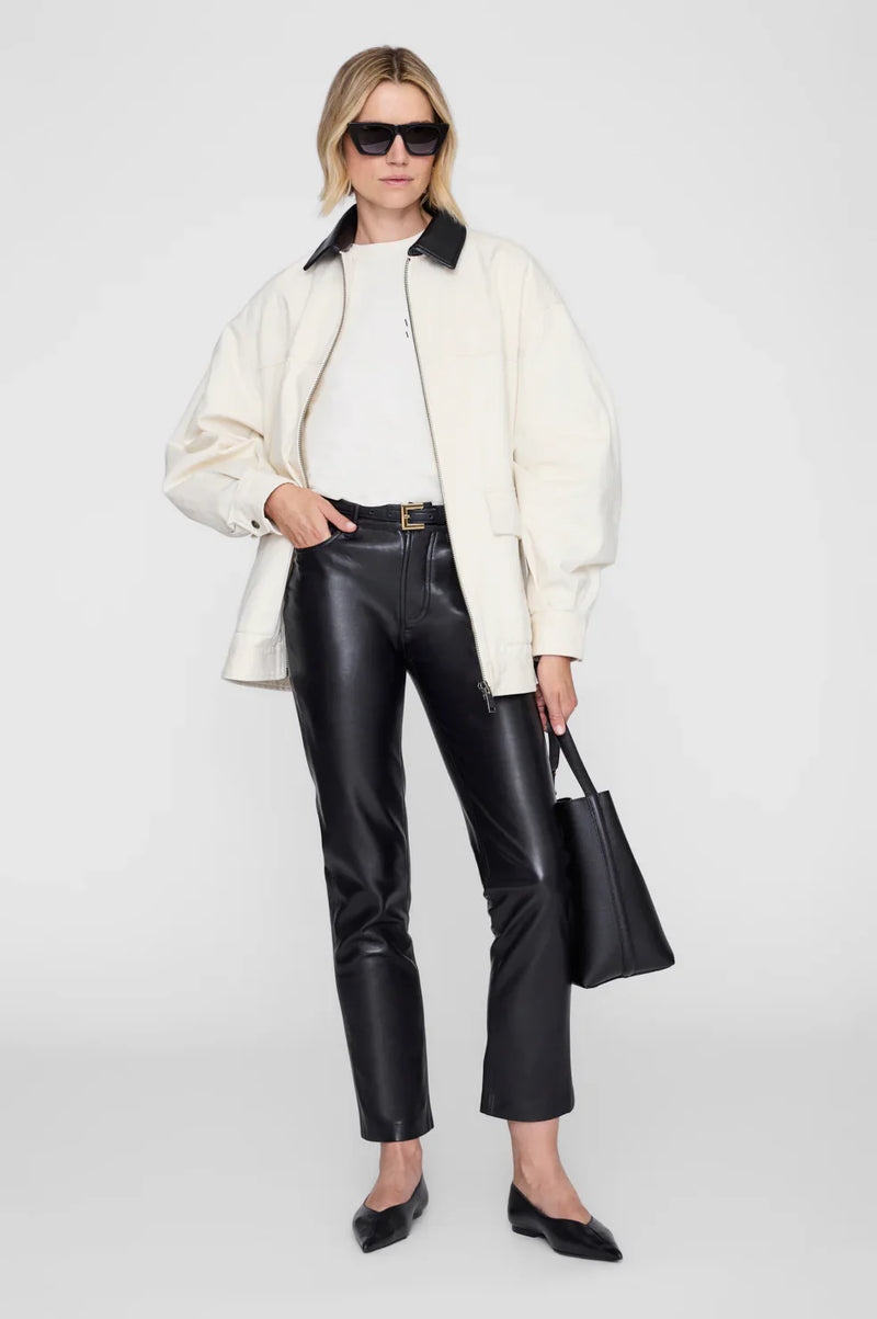 Anine Bing - T-shirt - Washed Cream - Shelley Tee