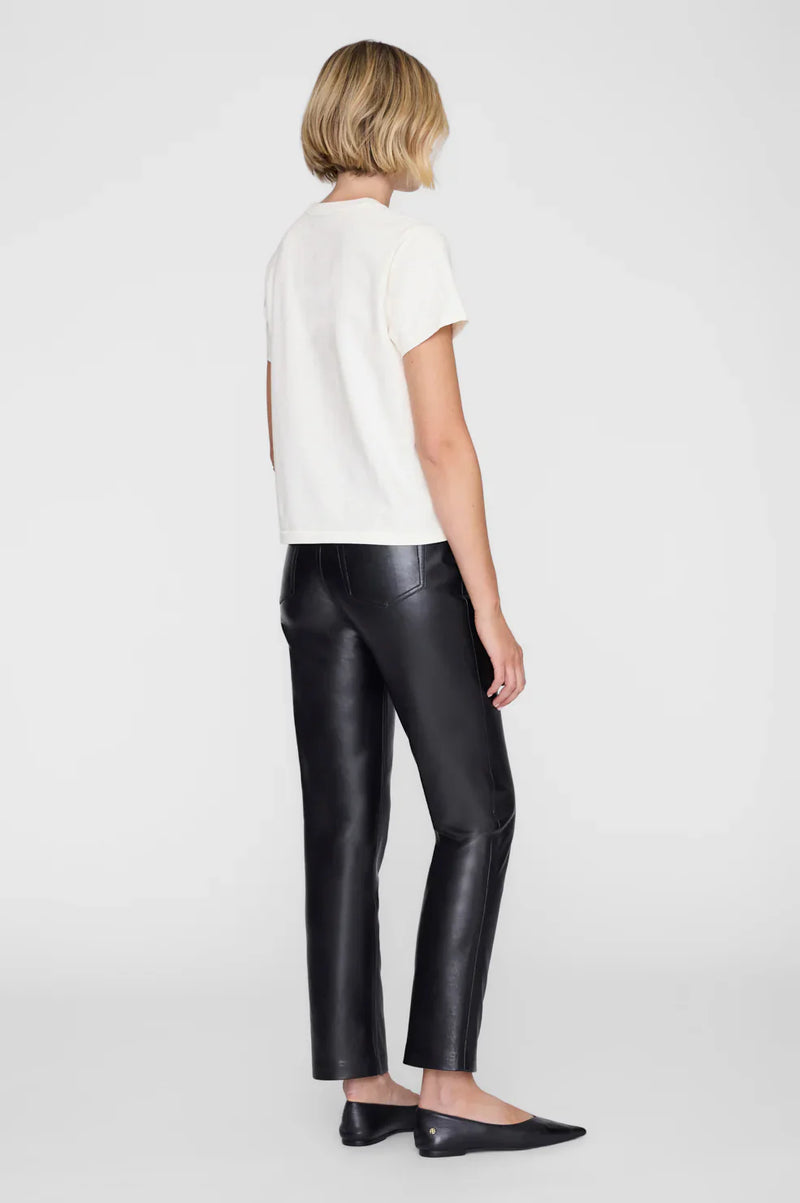 Anine Bing - T-shirt - Washed Cream - Shelley Tee