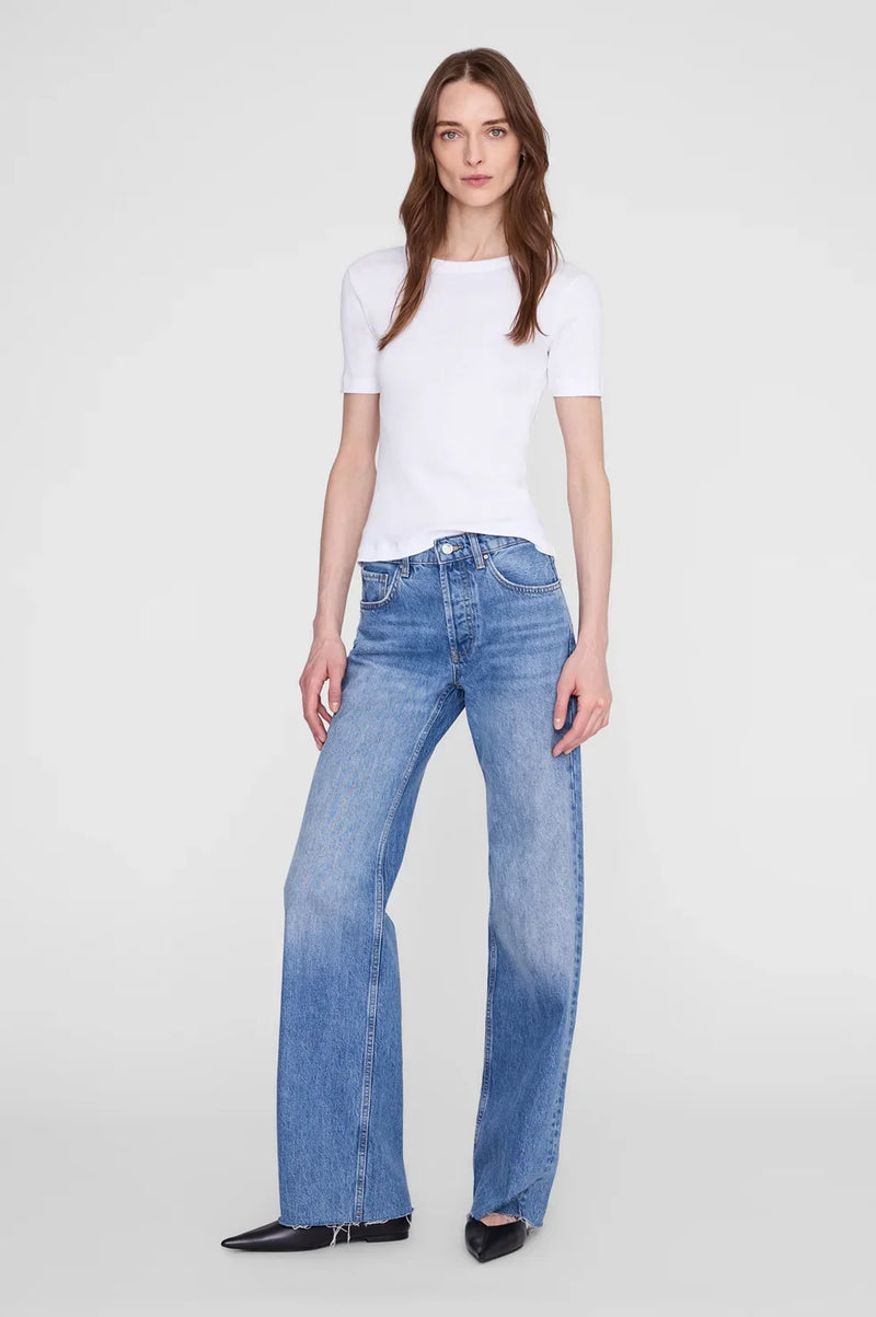 Anine Bing - T-shirt - White - Sixtine Tee Short Sleeve