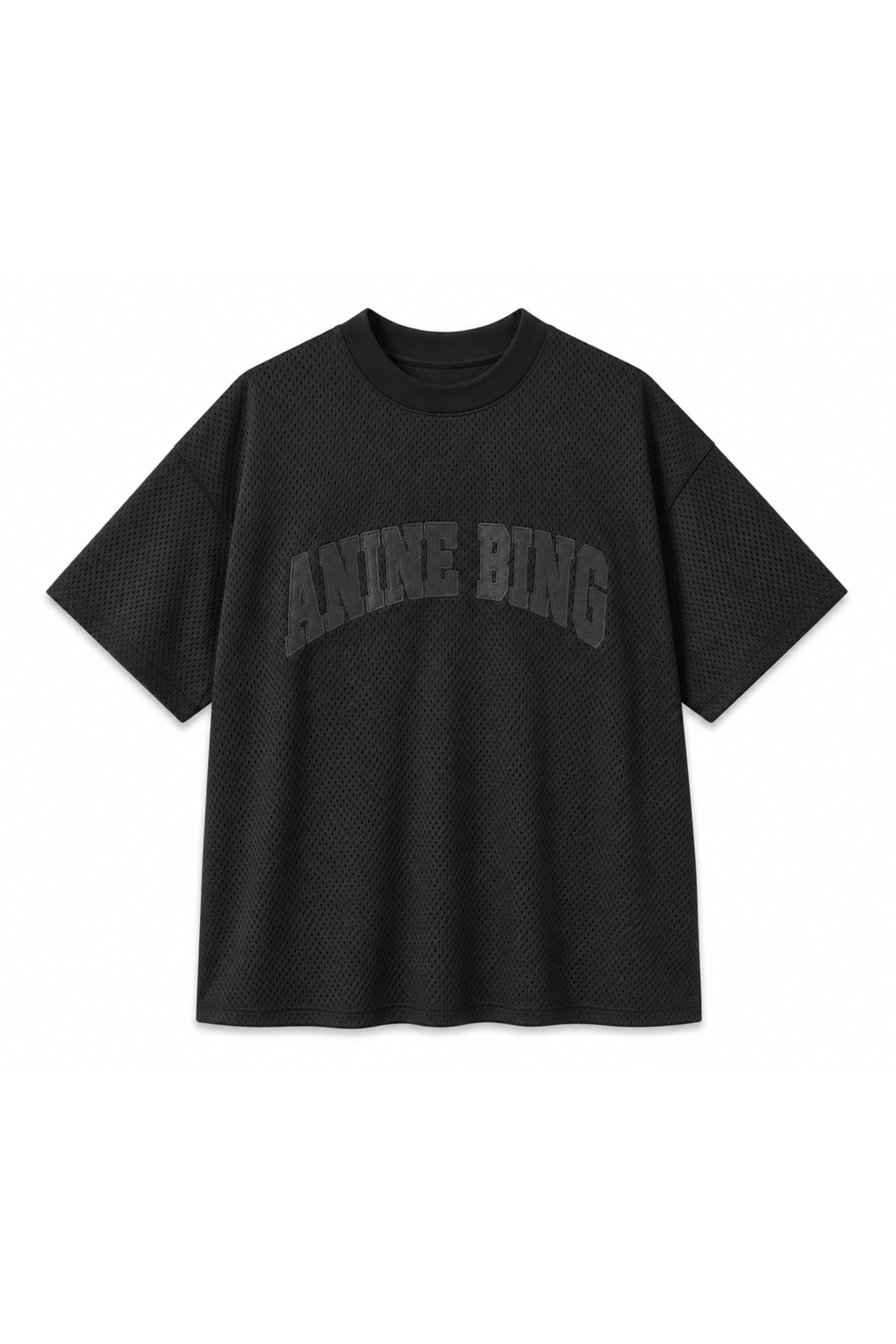 Anine Bing - T-shirt - Black - Nell Tee Mesh