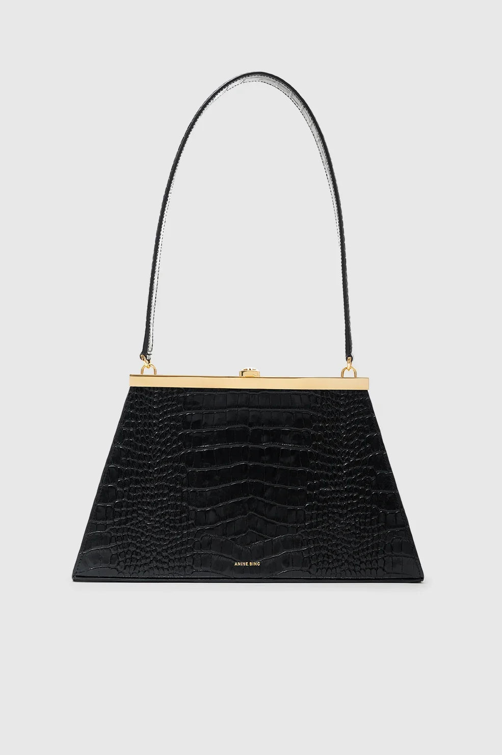 Anine Bing - Taske - Black Embossed - Anine Bag