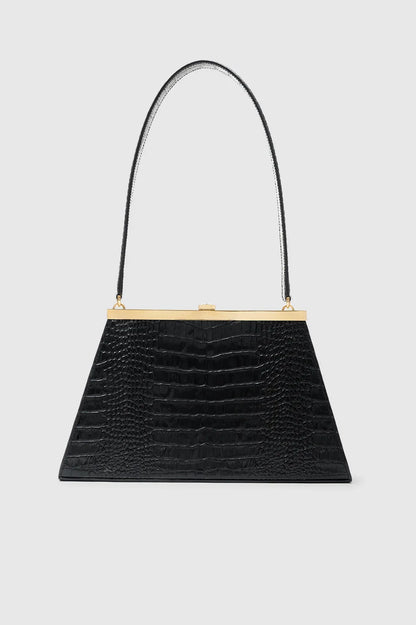 Anine Bing - Taske - Black Embossed - Anine Bag