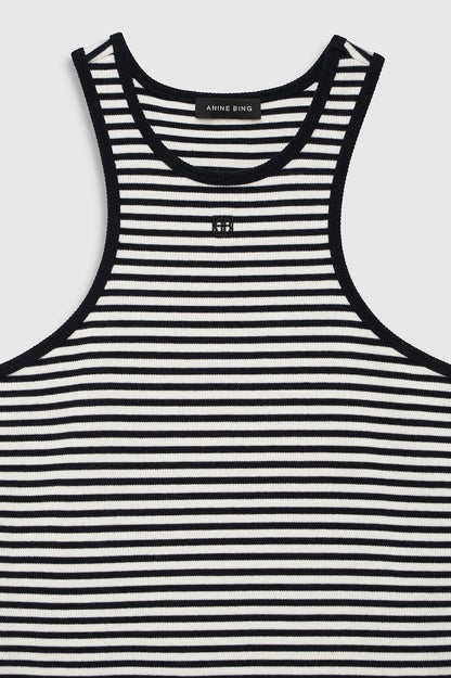 Anine Bing - Kjole - White/black - Cole Dress