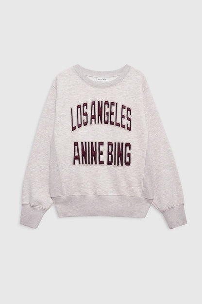 Anine Bing - Sweatshirt - Oat Melange - Harry Shrunken