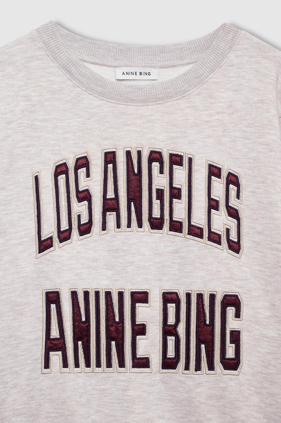 Anine Bing - Sweatshirt - Oat Melange - Harry Shrunken