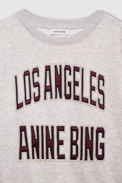 Anine Bing - Sweatshirt - Oat Melange - Harry Shrunken