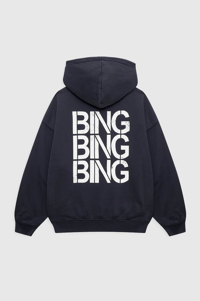 Anine Bing - Sweatshirt - Vintage Black - Harvey Sweatshirt Stencil
