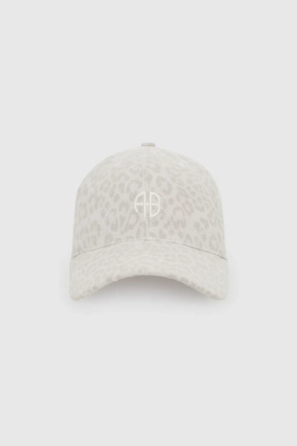 Anine Bing - Cap - White Leopard - Jeremy Baseball