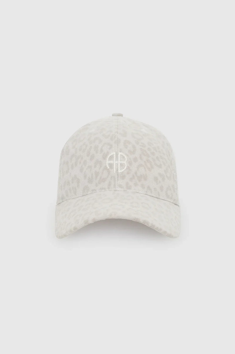 Anine Bing - Cap - White Leopard - Jeremy Baseball