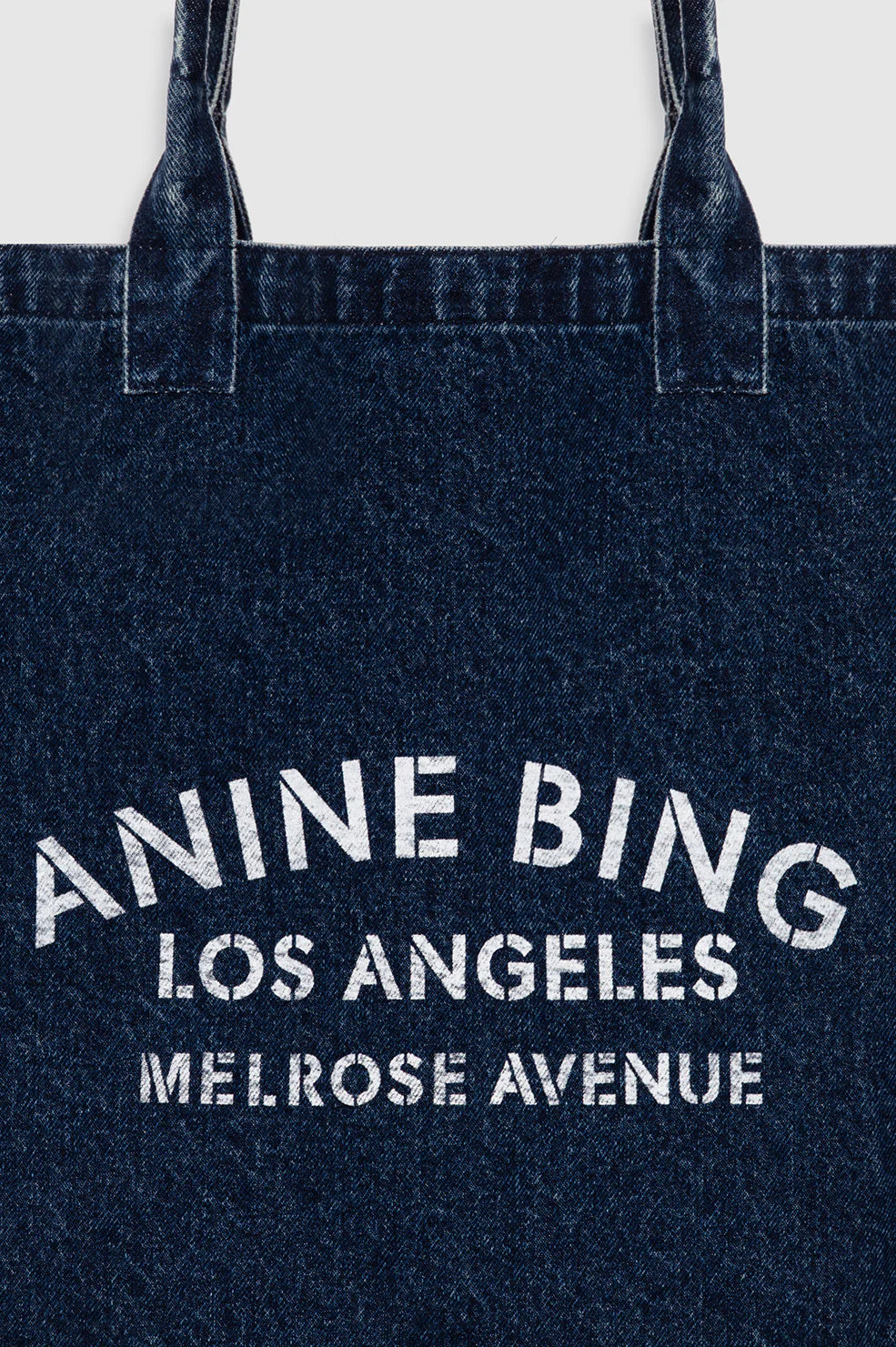 Anine Bing - Tote - Ink Blue - Leo Denim Tote