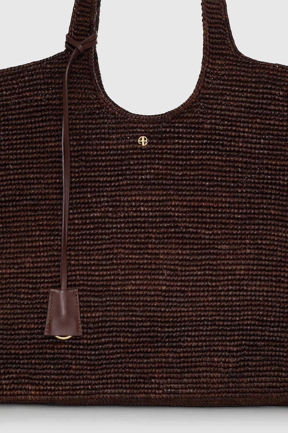 Anine Bing - Tote bag - dark Brown - Lili Tote Raffia