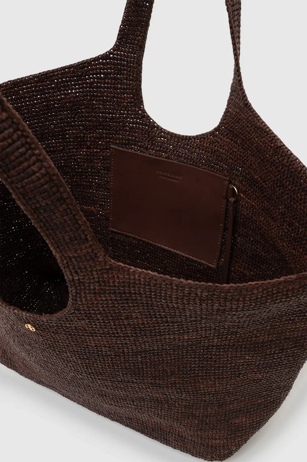 Anine Bing - Tote bag - dark Brown - Lili Tote Raffia