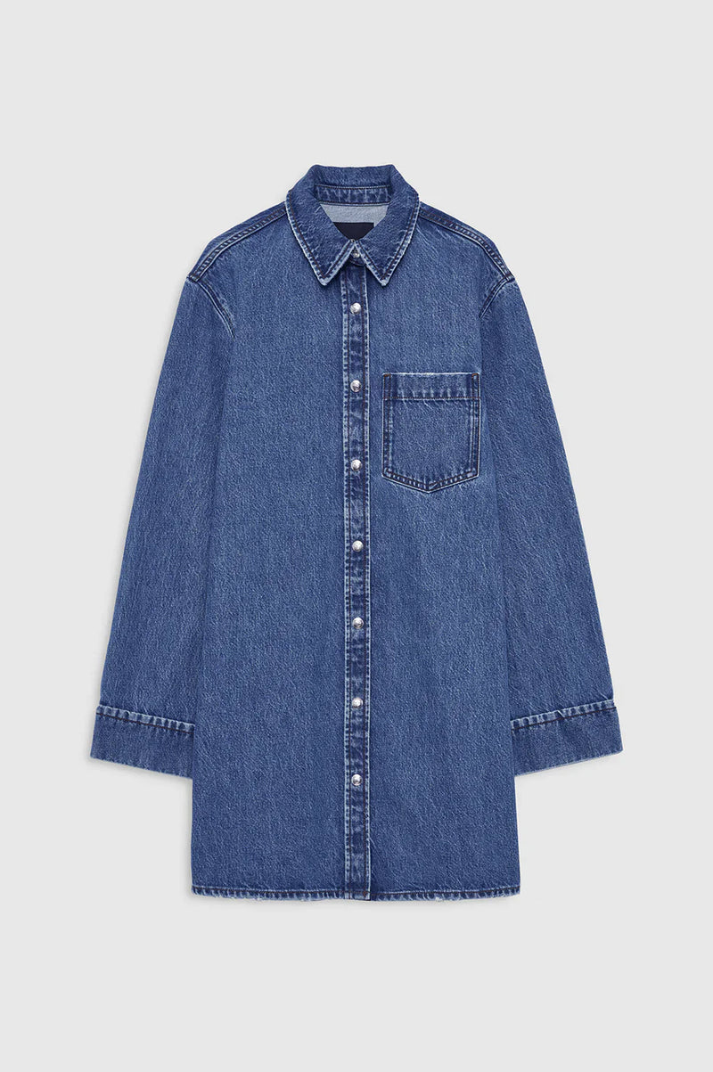 Anine Bing - Denimkjole - Freshwater Blue - Mary Dress Lone Sleeve